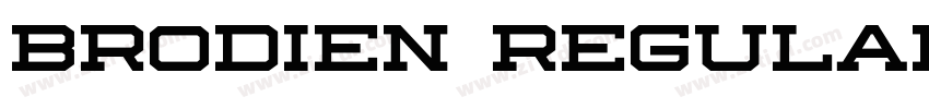Brodien Regular字体转换